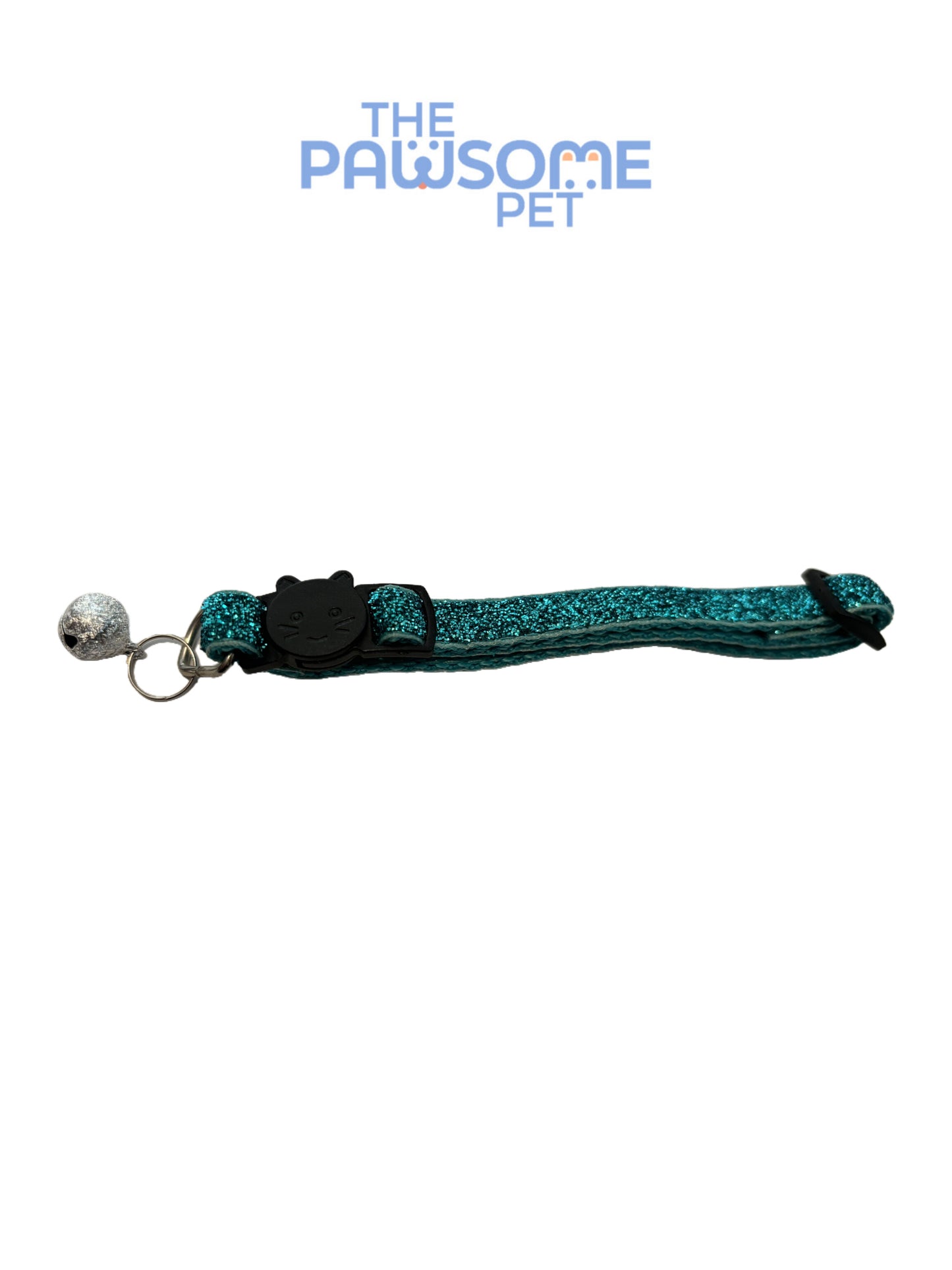 cat glitter collar blue