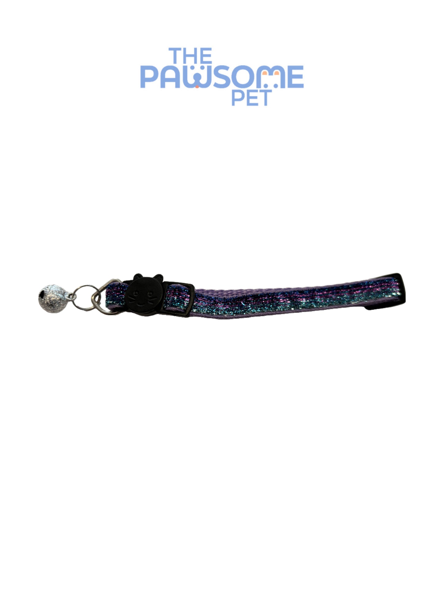cat glitter collar colored