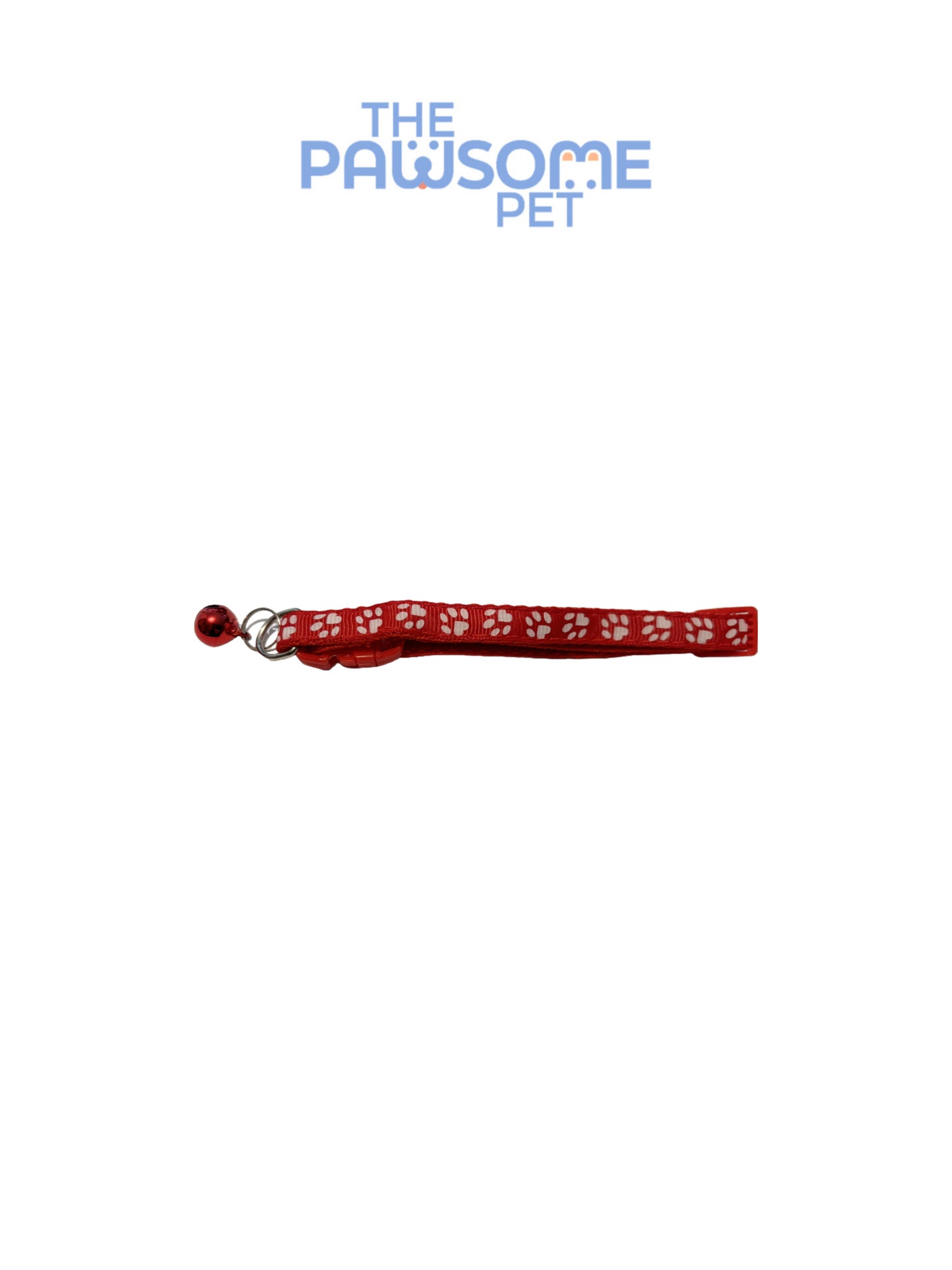 cat paw collar red