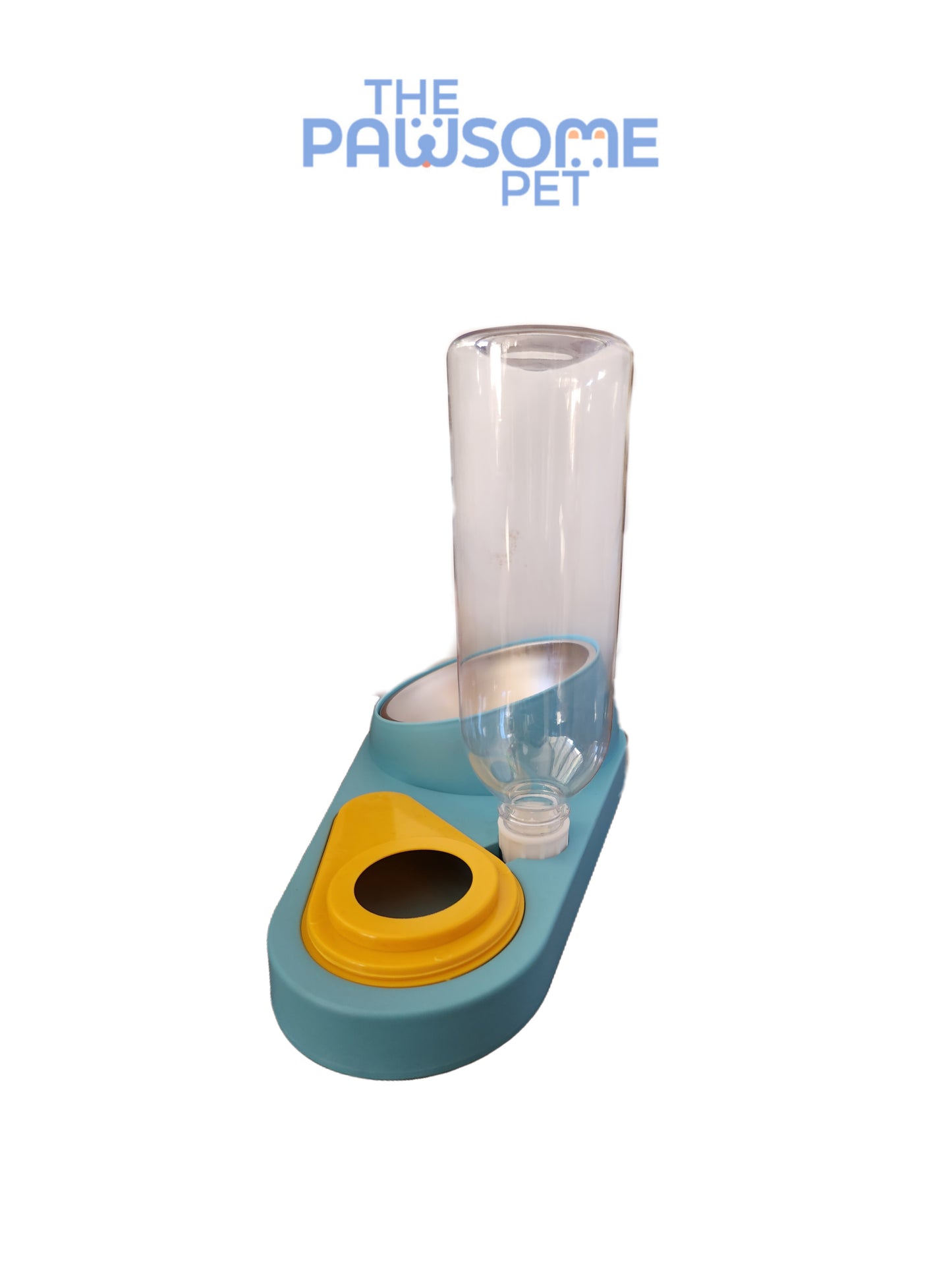 Pawsome's stainless steel bowl and siphon water bottle