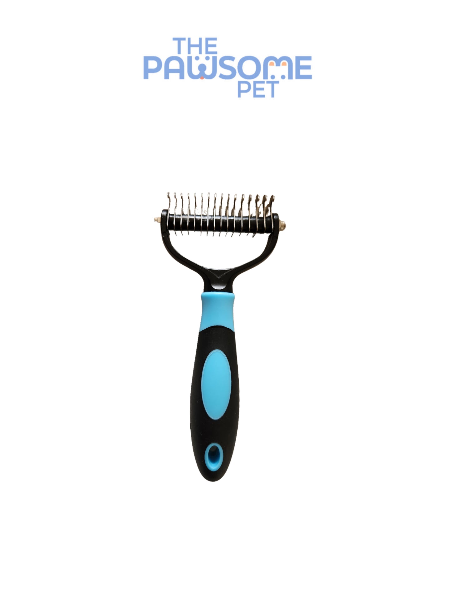 grooming TPR brush blue large
