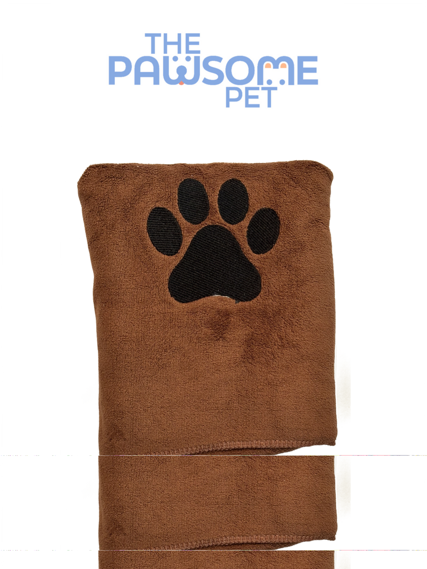 Pawsome's Pet Towel paw-bone imprint