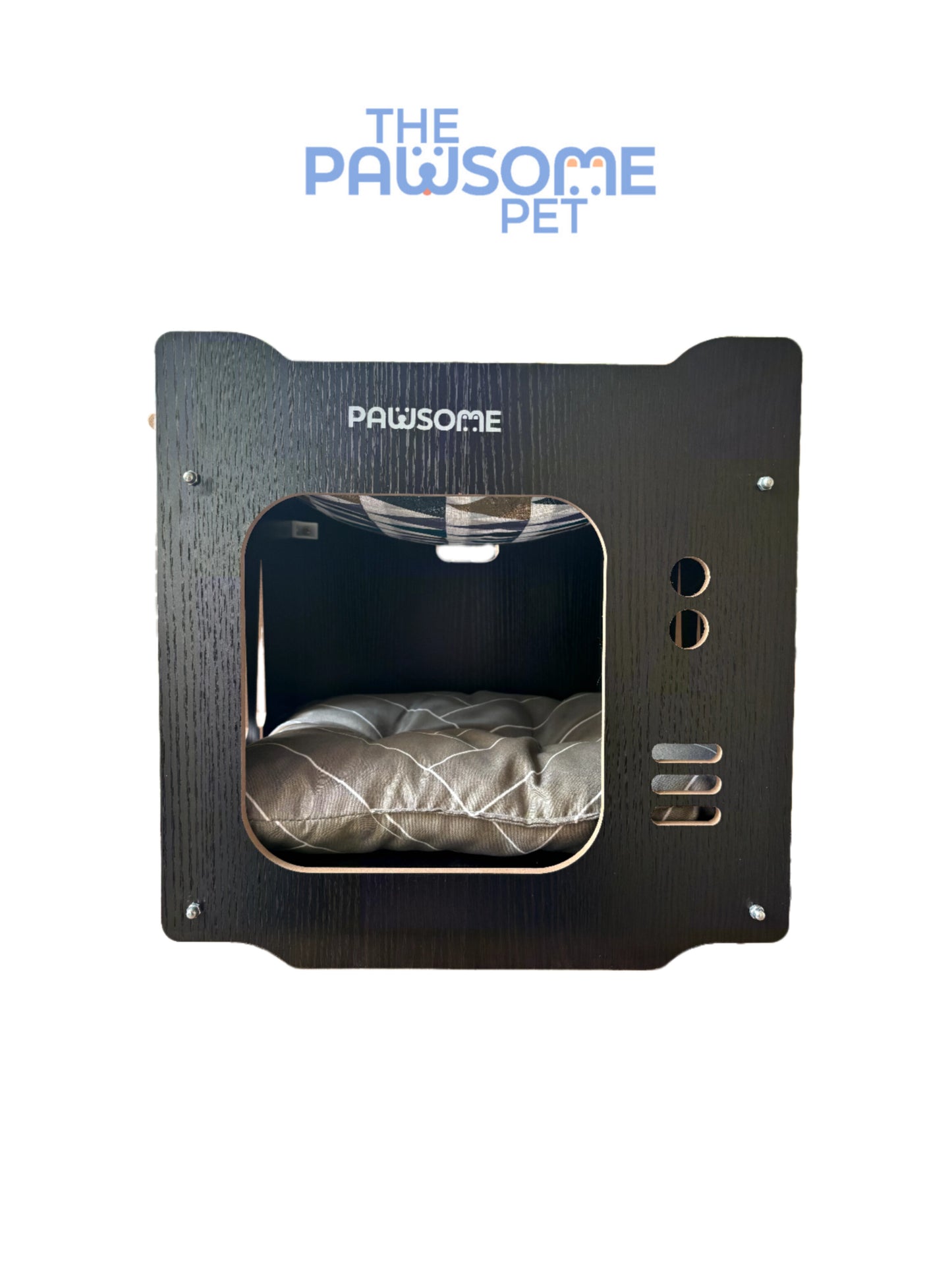 pet nest with hammock black