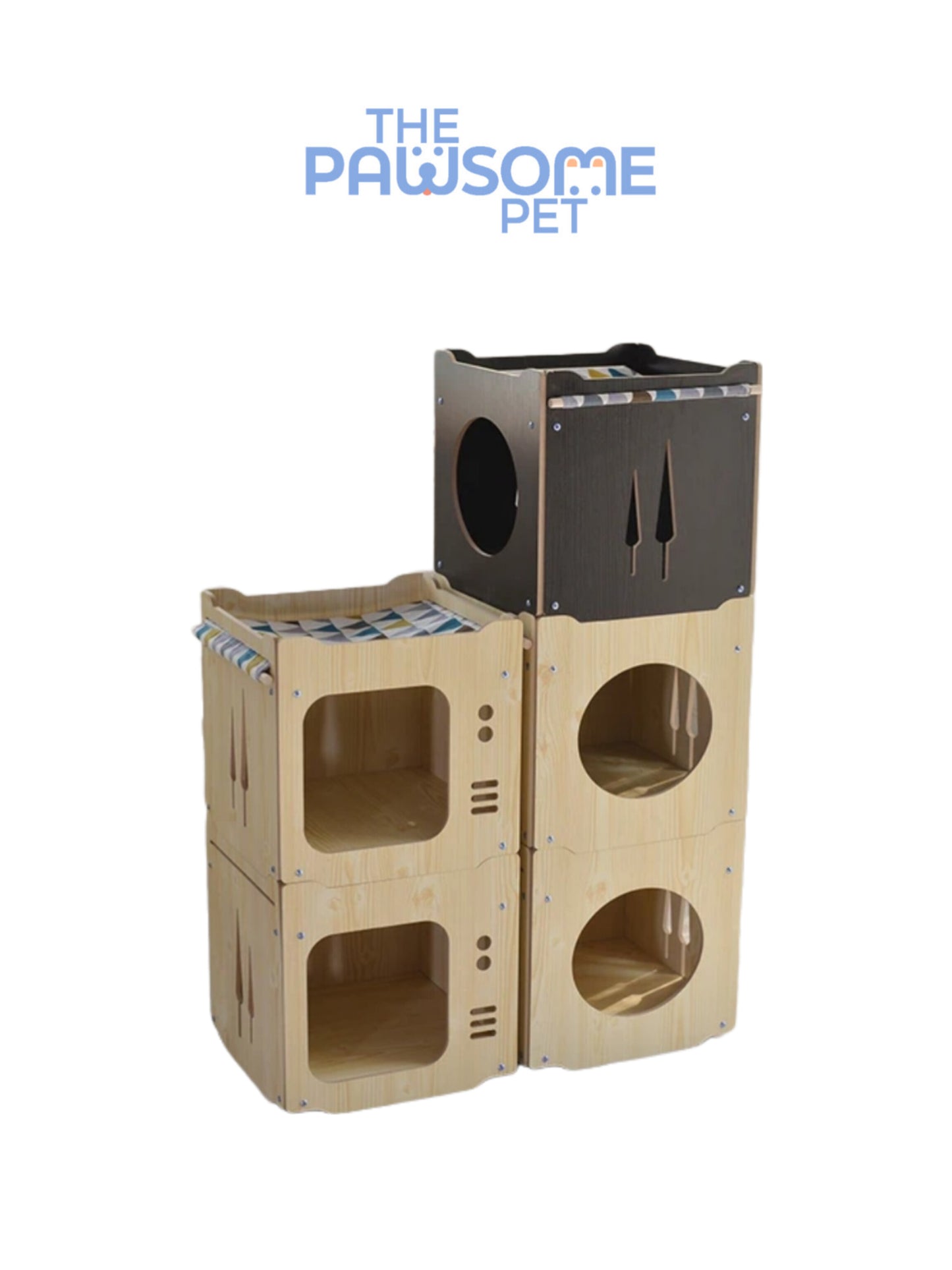 pet nest with hammock stacked