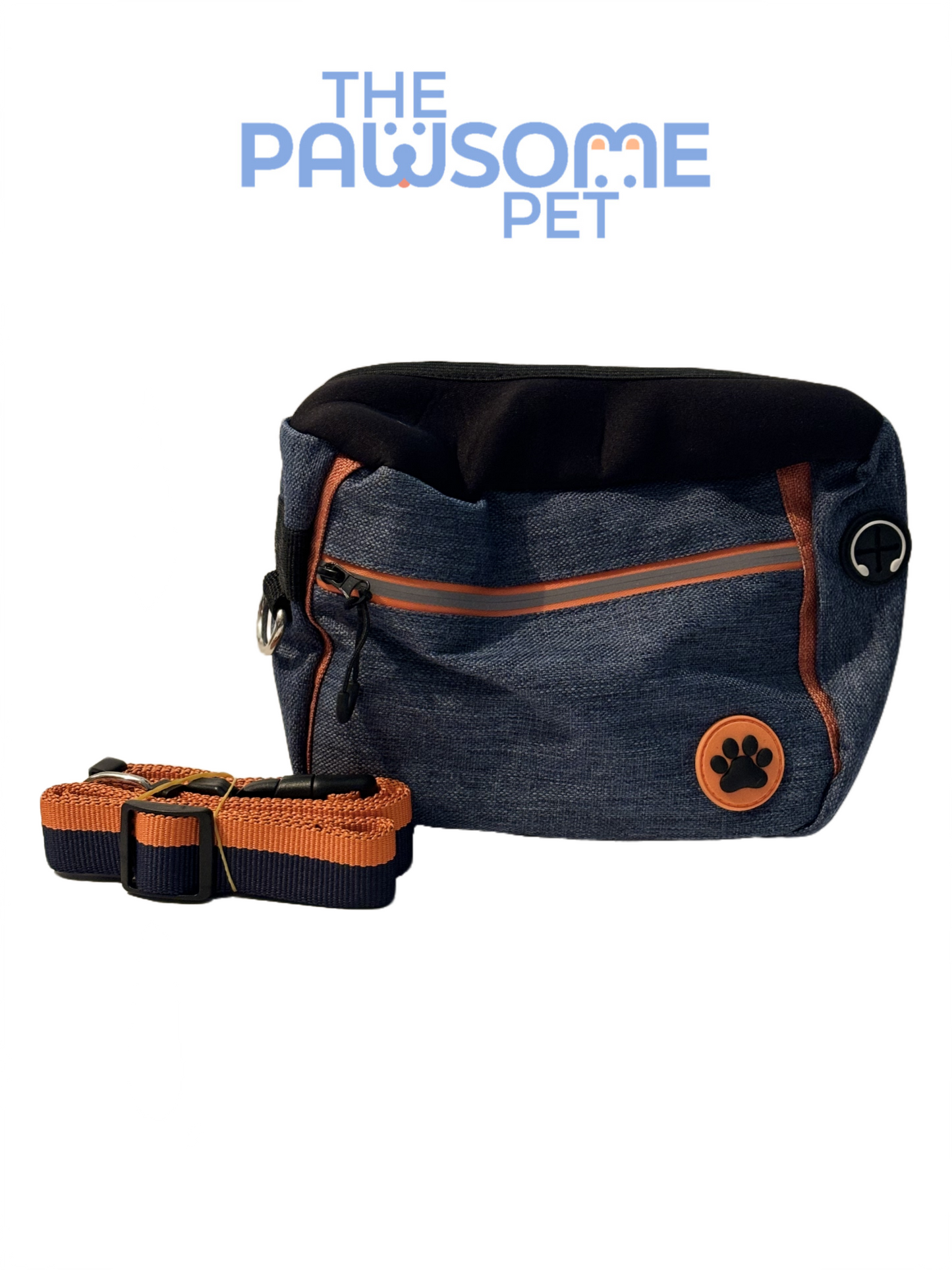 pet treat pouch bag blue