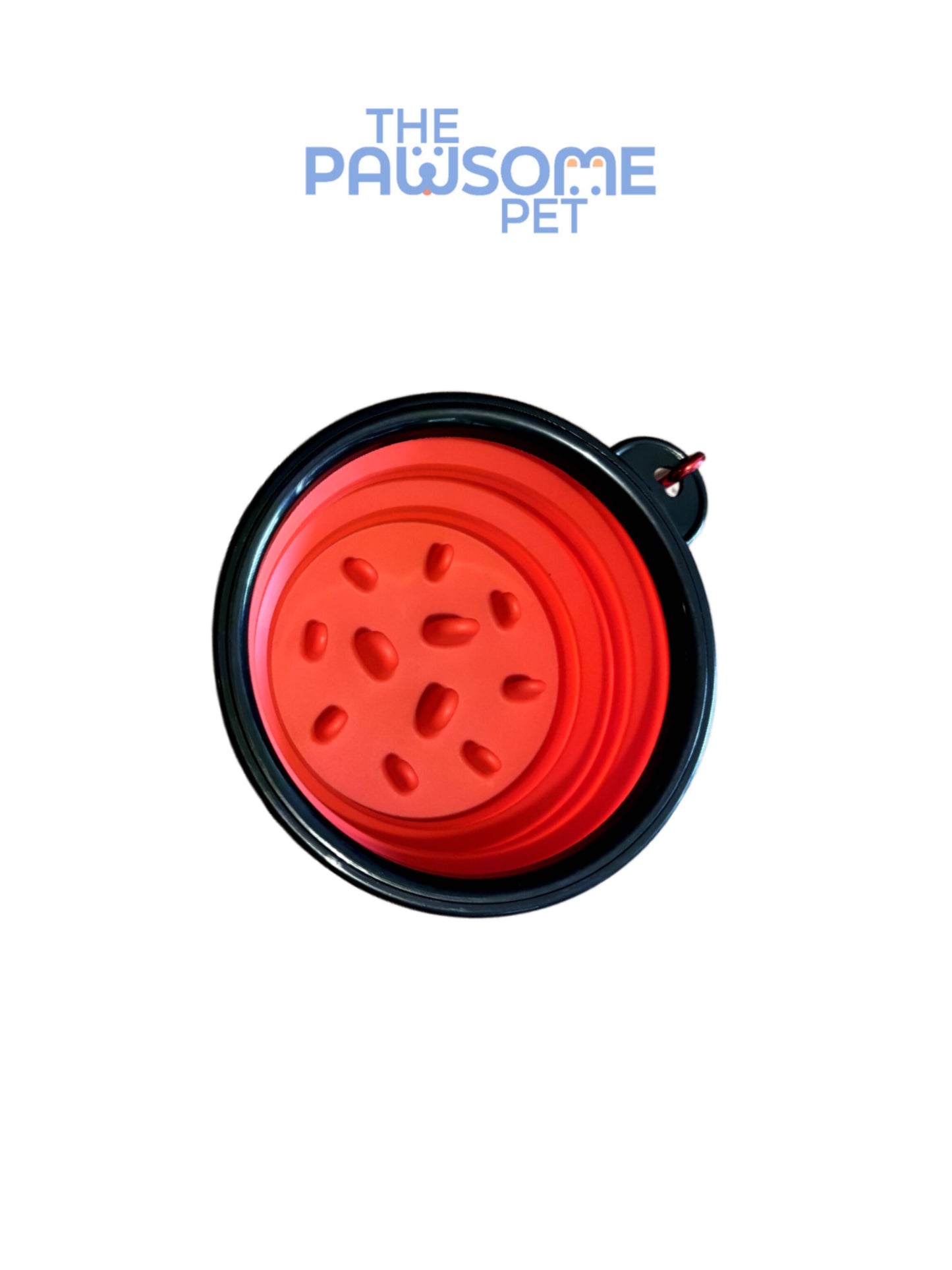 collapsible bowl red