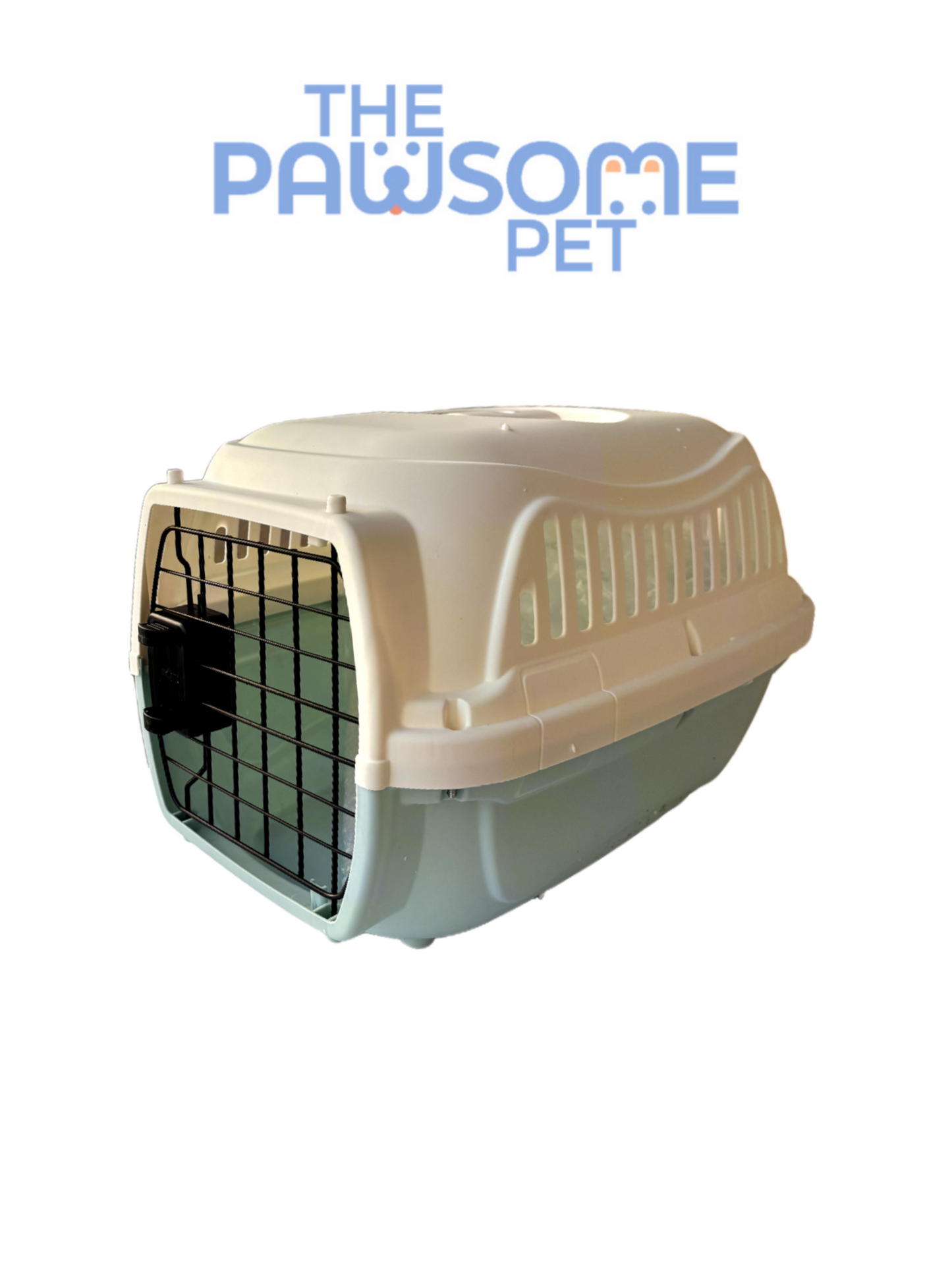 plastic pet carrier green