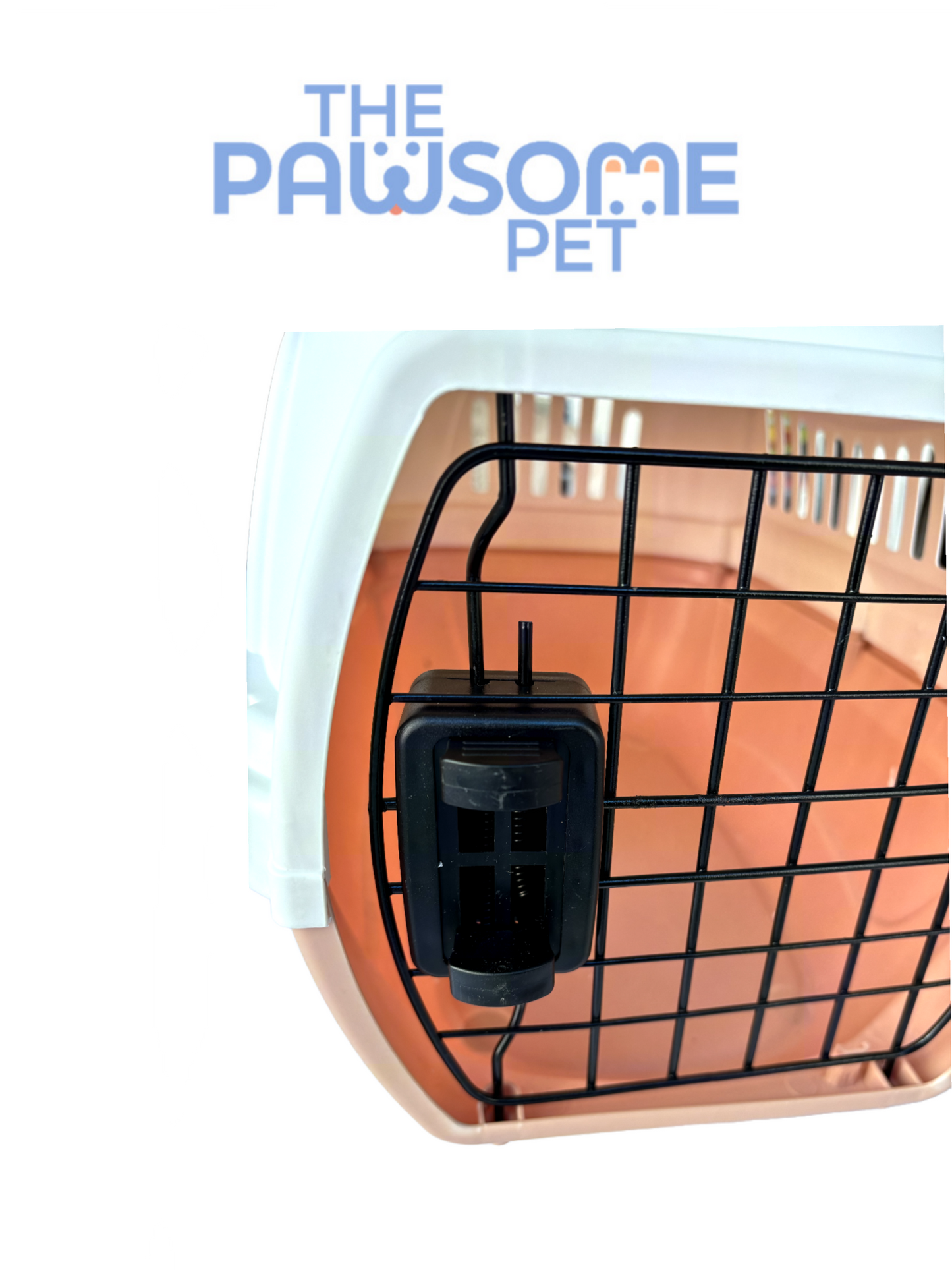 plastic pet carrier orange