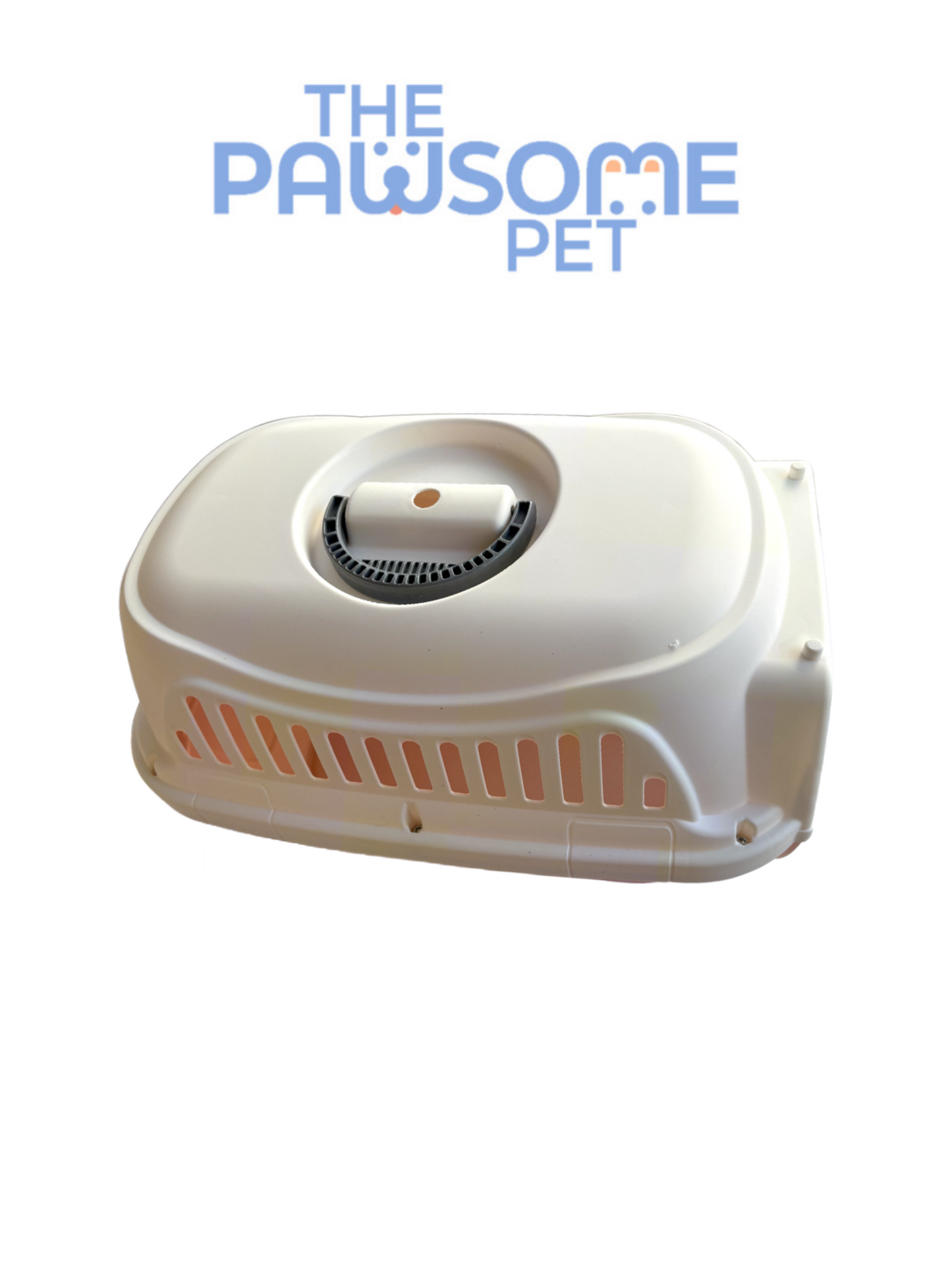 plastic pet carrier pink