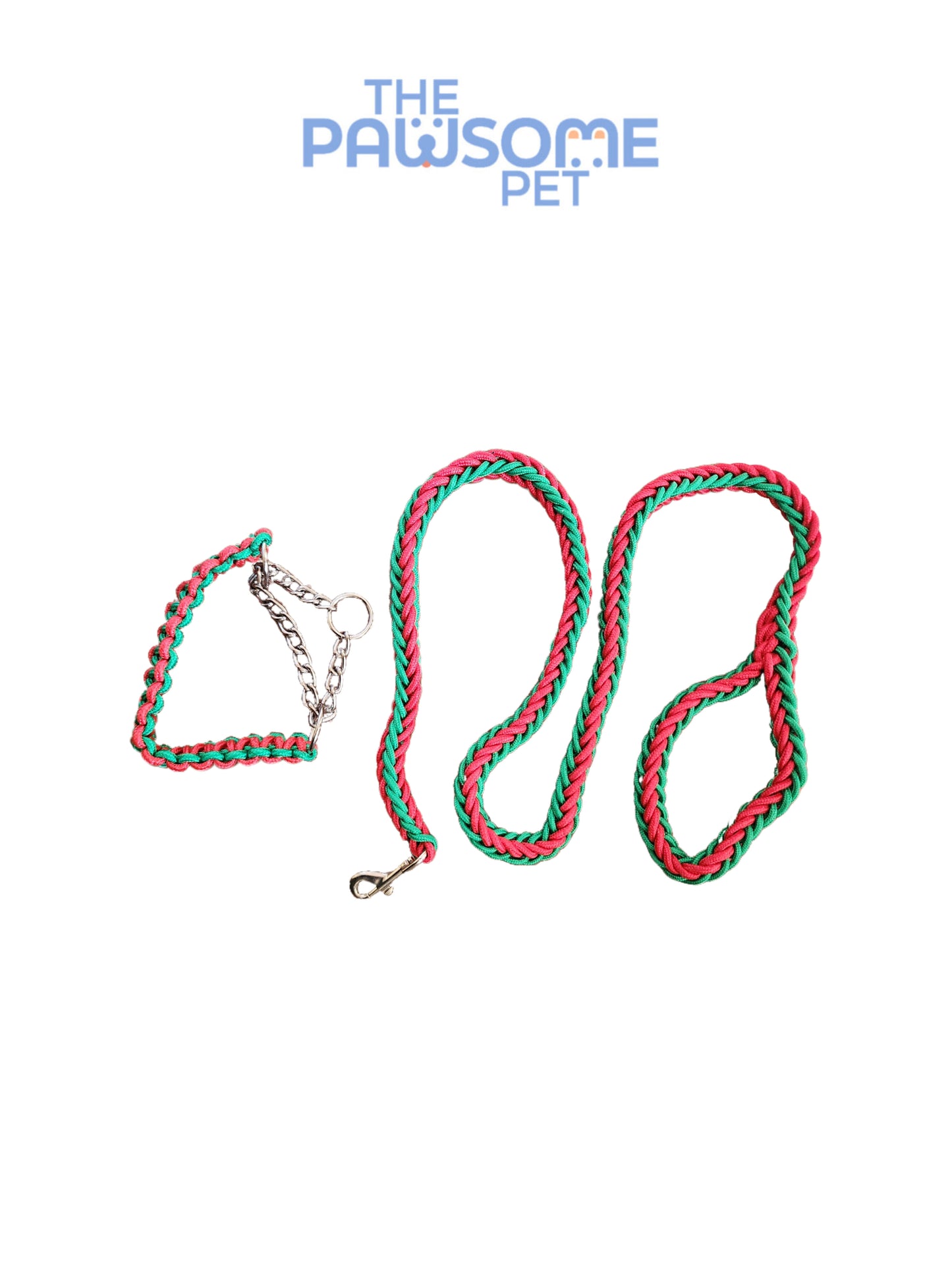 Pawsome's Adjustable Twisted Training Leash with Collar Loop