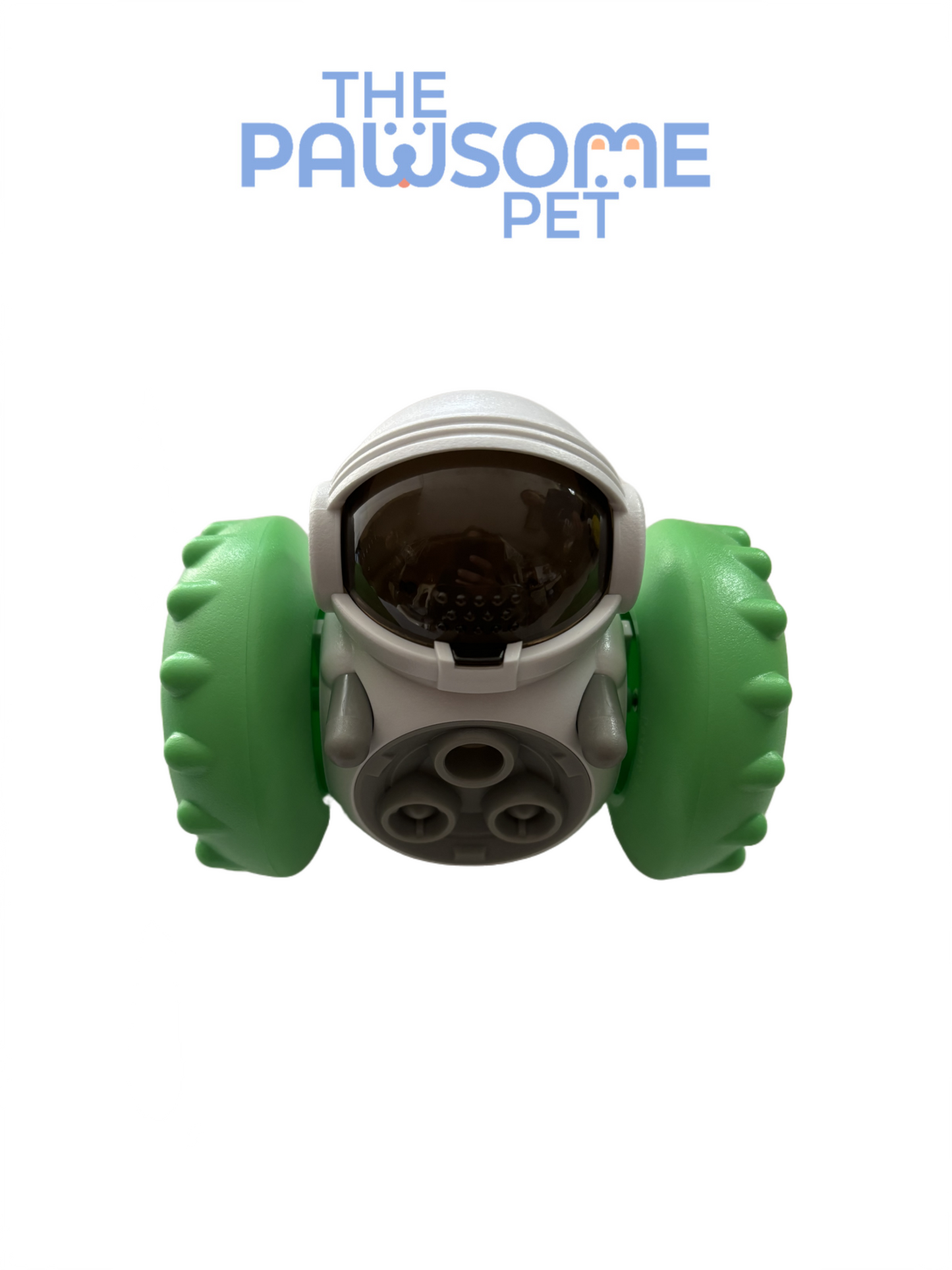 robot treat dispenser green