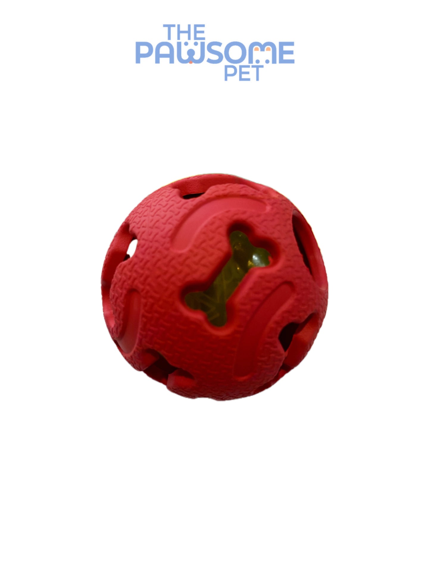Rubber squeaky glowing ballred