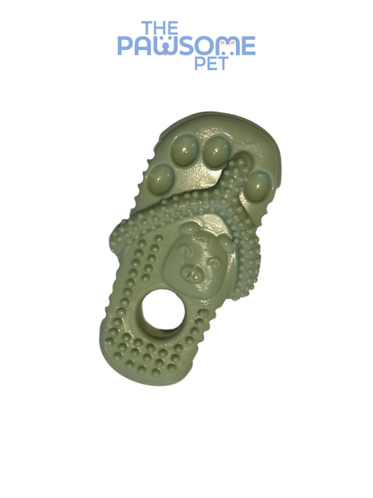 slipper dog toy green