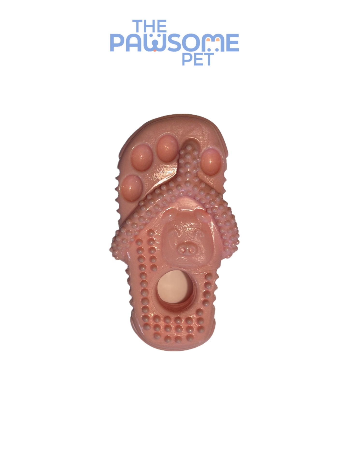 slipper dog toy pink