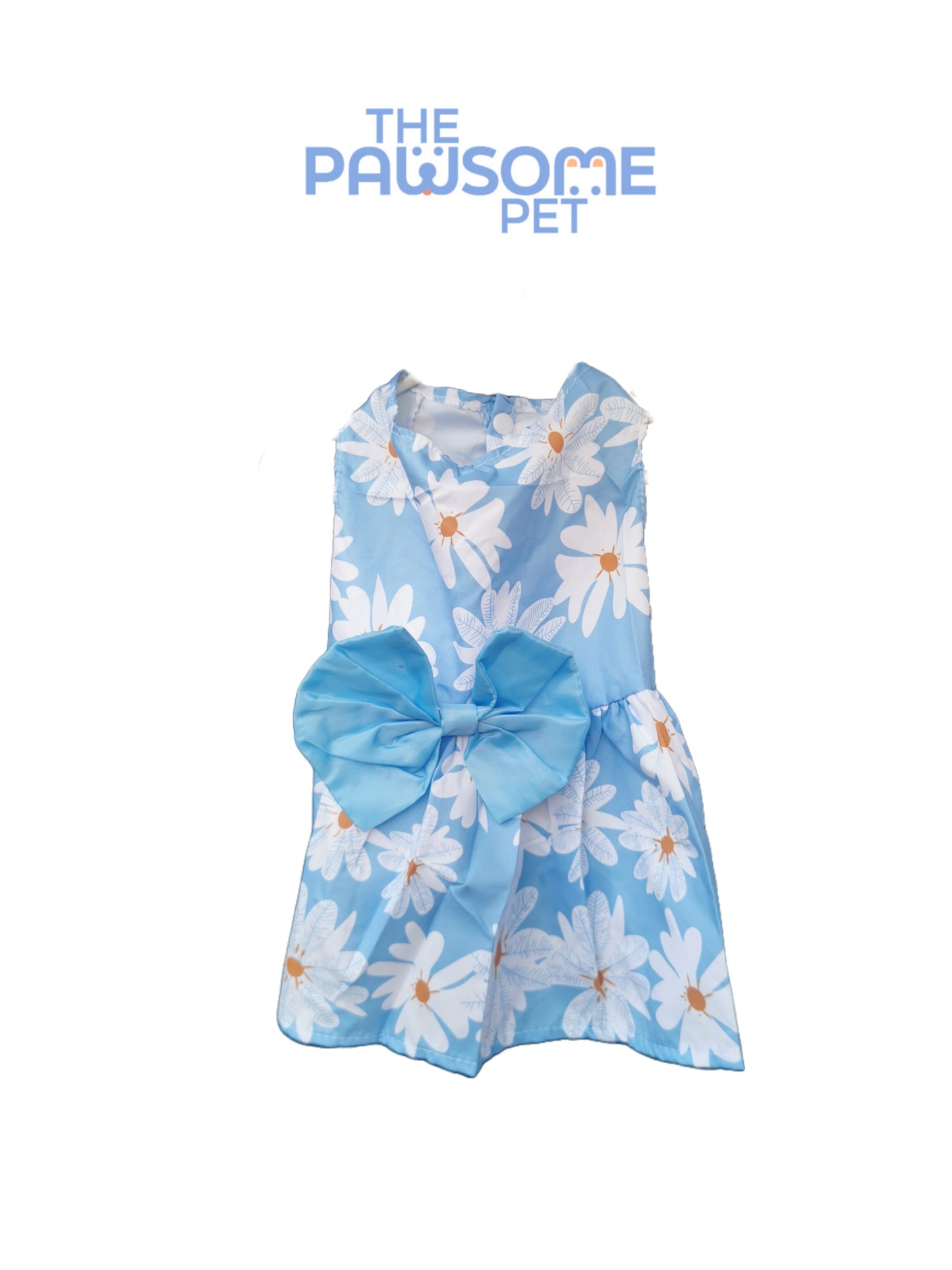 spring summer floral dress blue