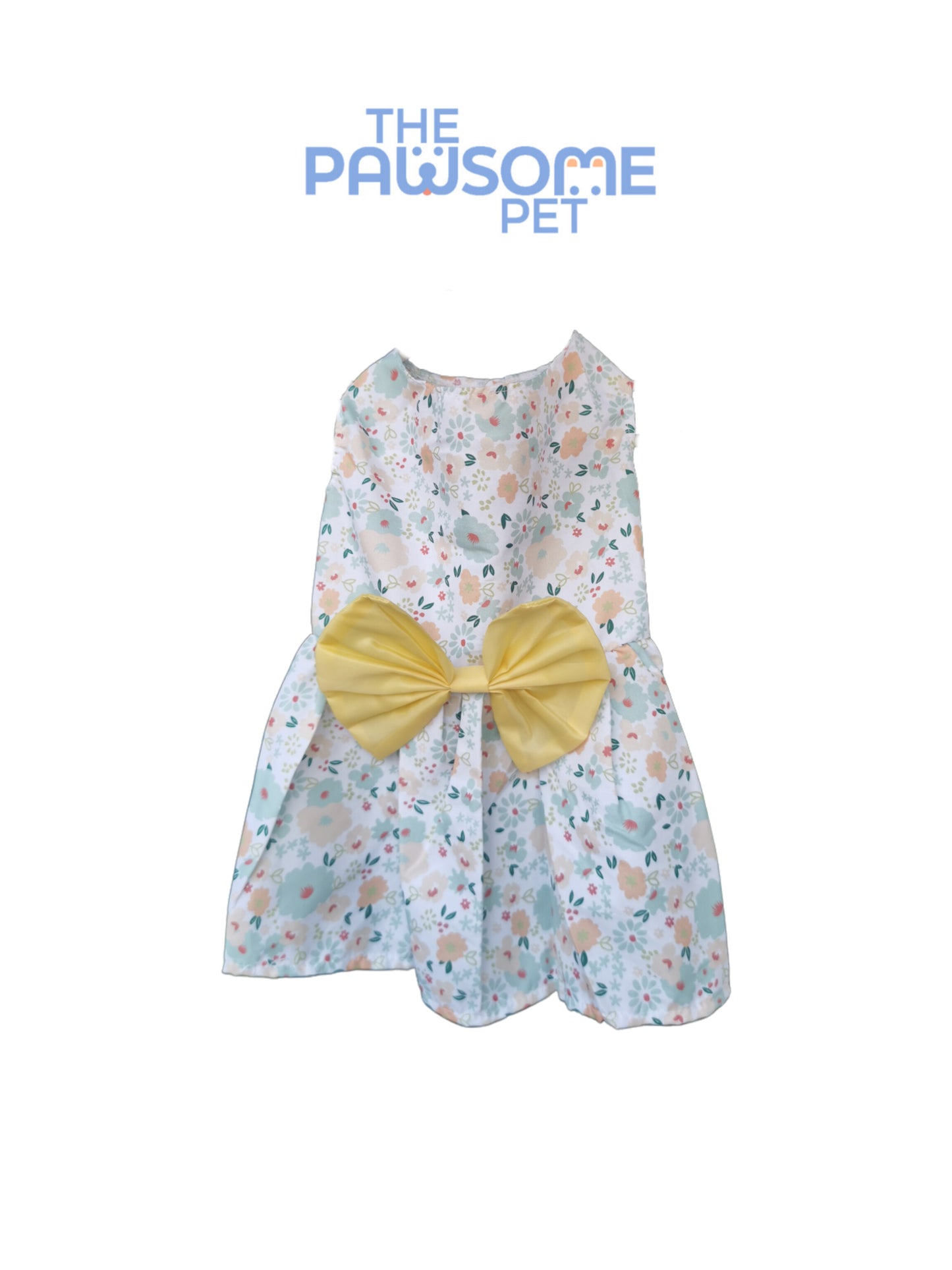 spring summer floral dress yellow