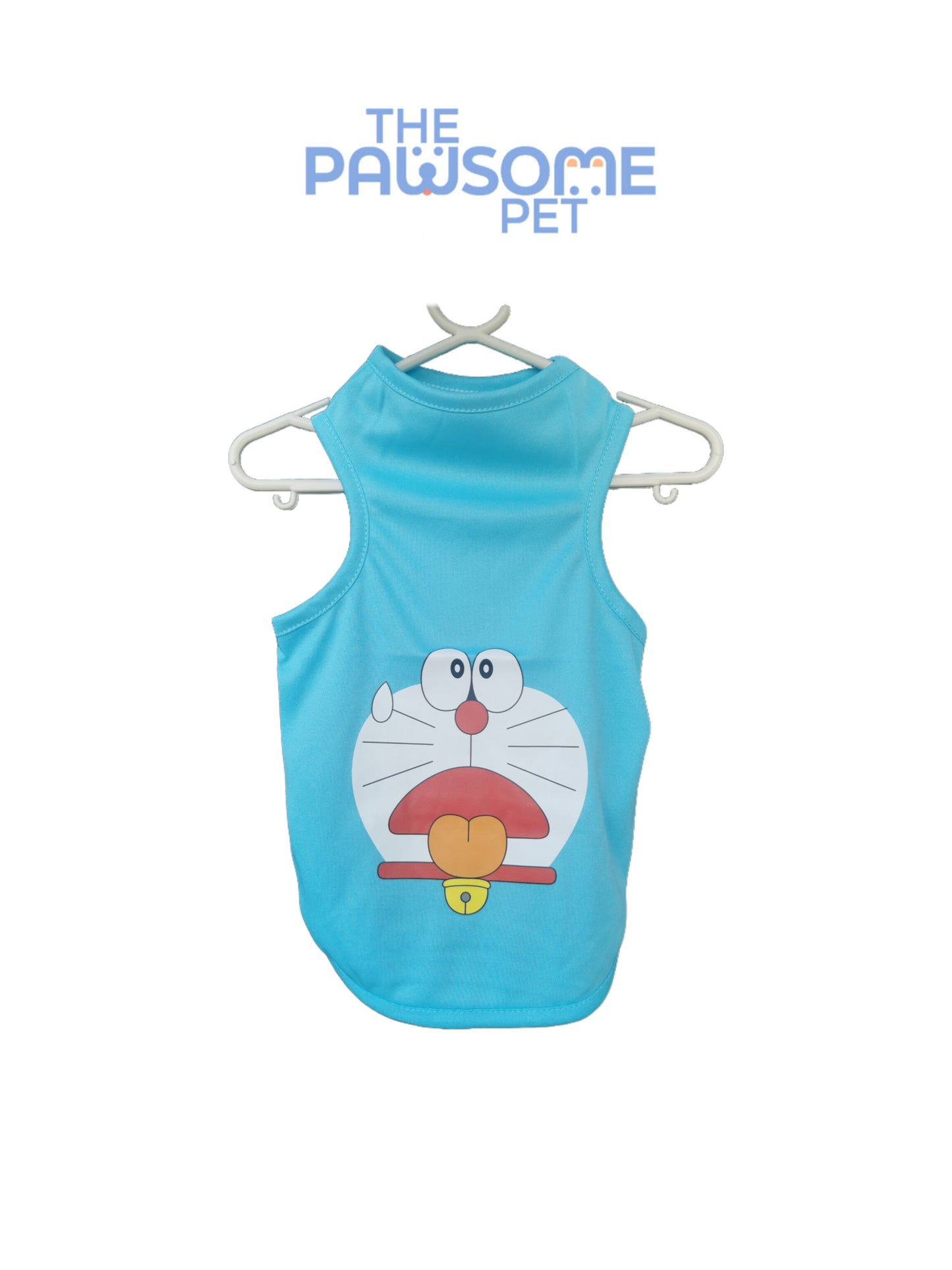 summer tank vest blue cat