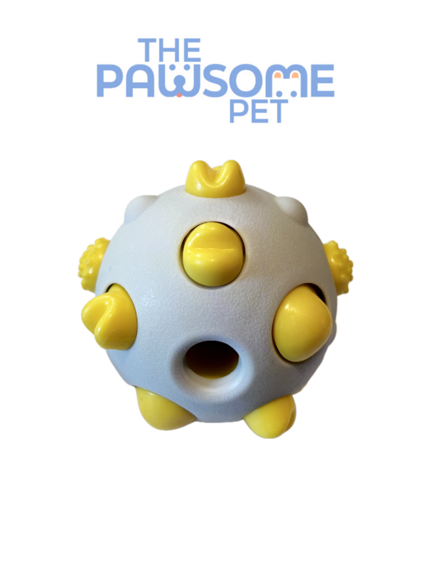 toothbrush ball toy yellow