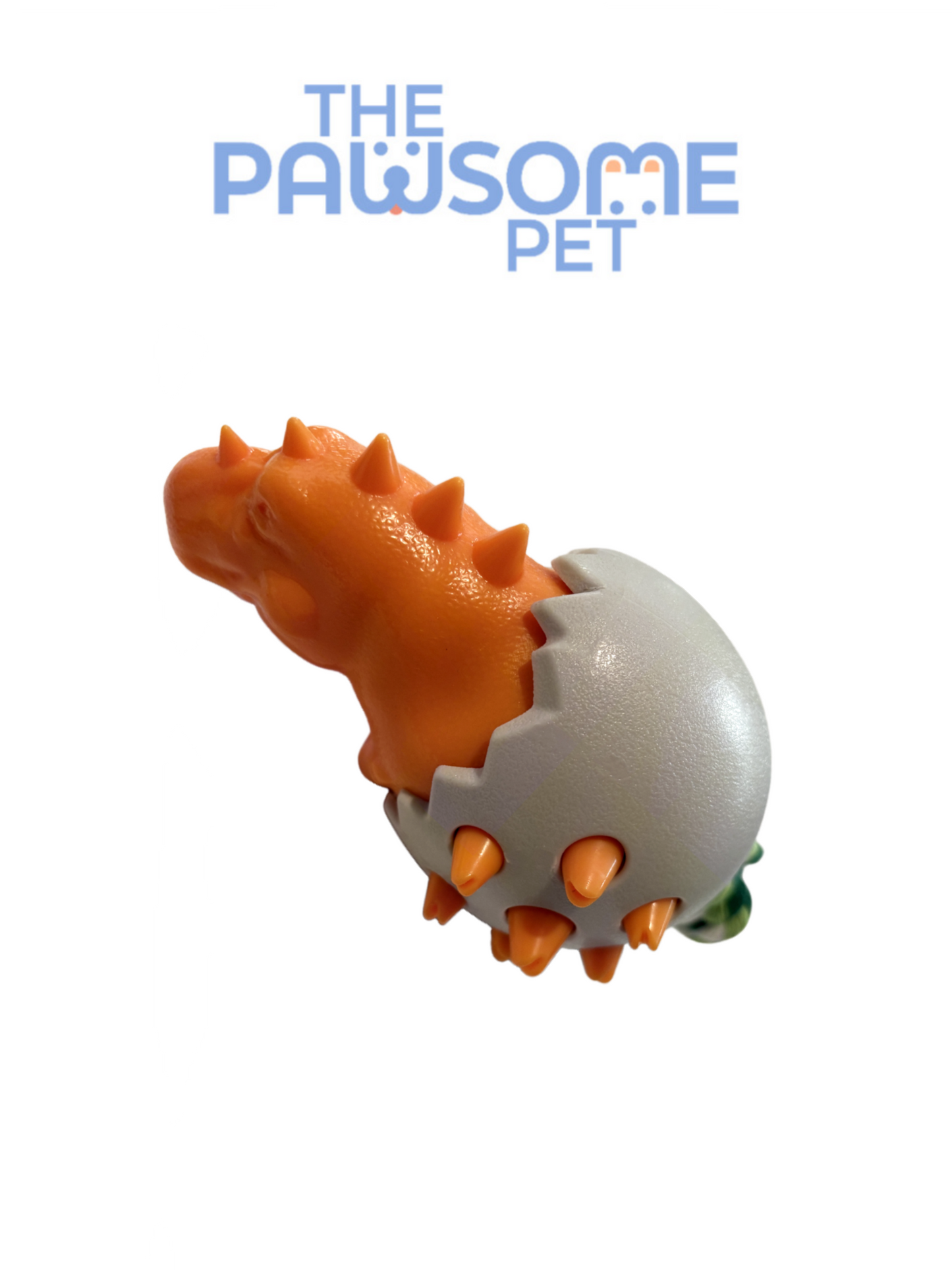 toothbrush dinosaur toy orange