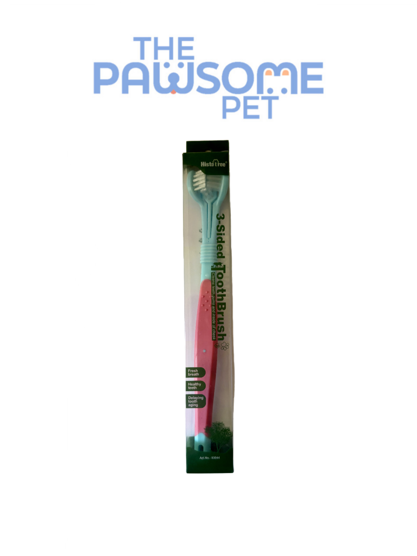 triple side toothbrush pink blue