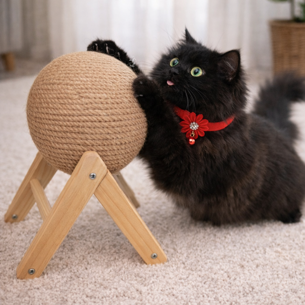 Cat Scratching Post & Sisal Toys