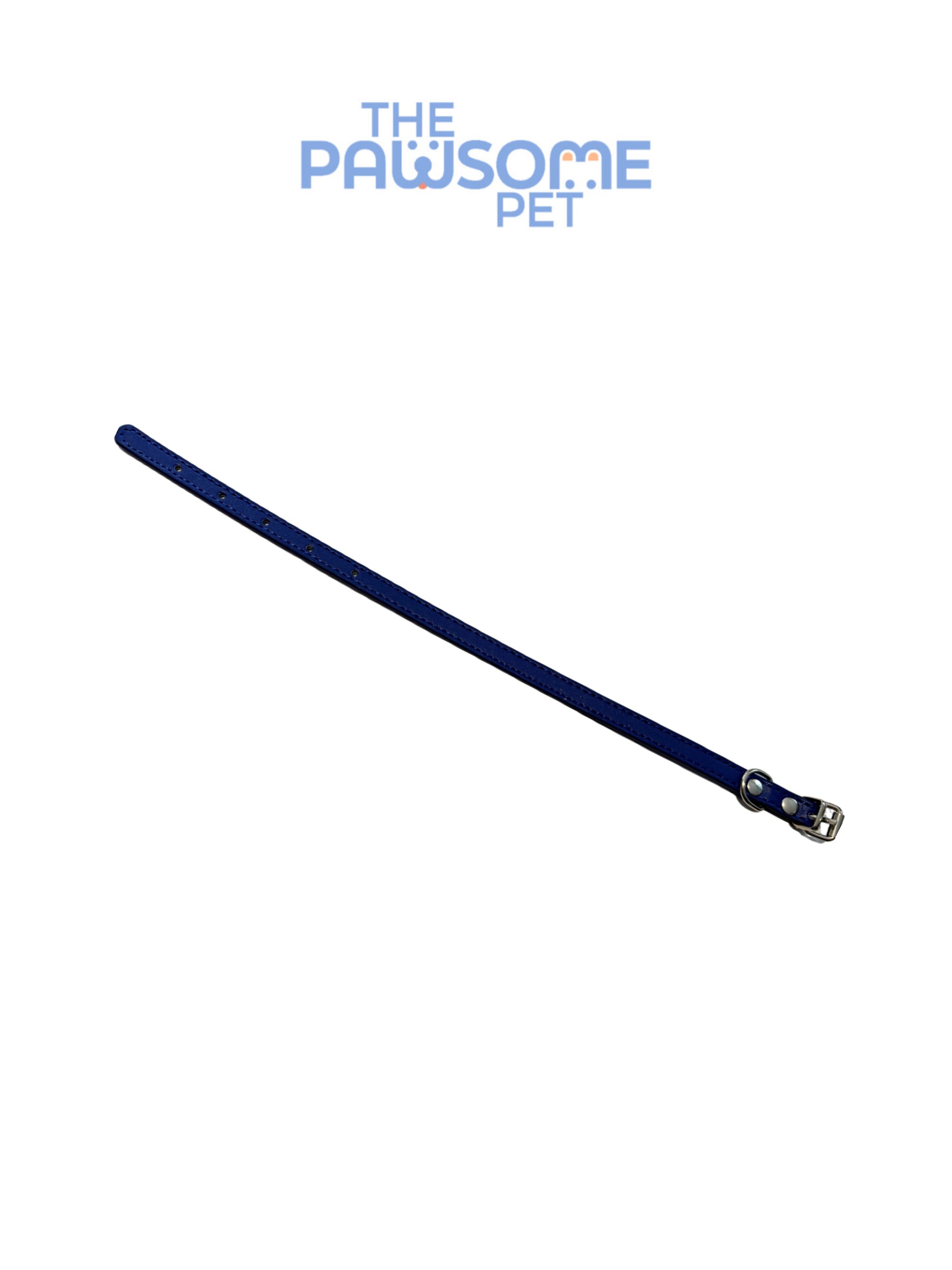 PU collar blue