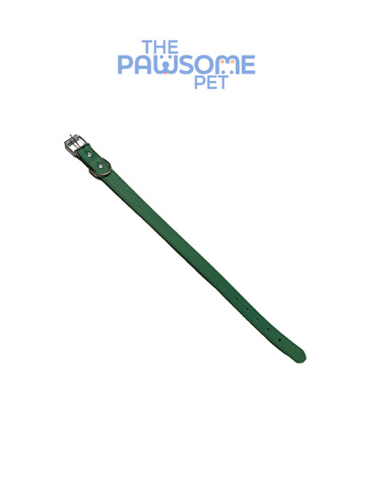 PU collar  green