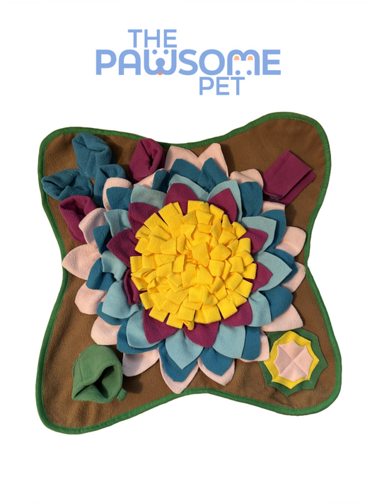square flower snuffle mat