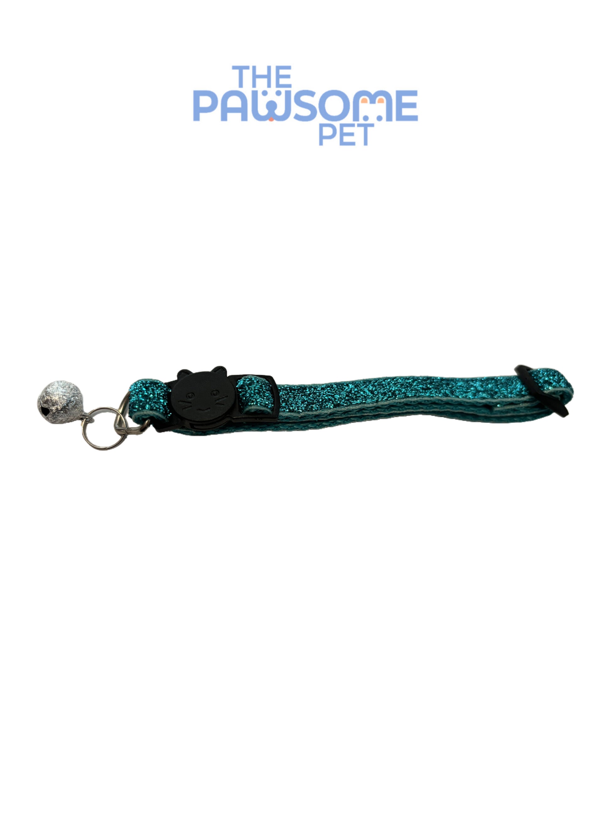 cat glitter collar  blue