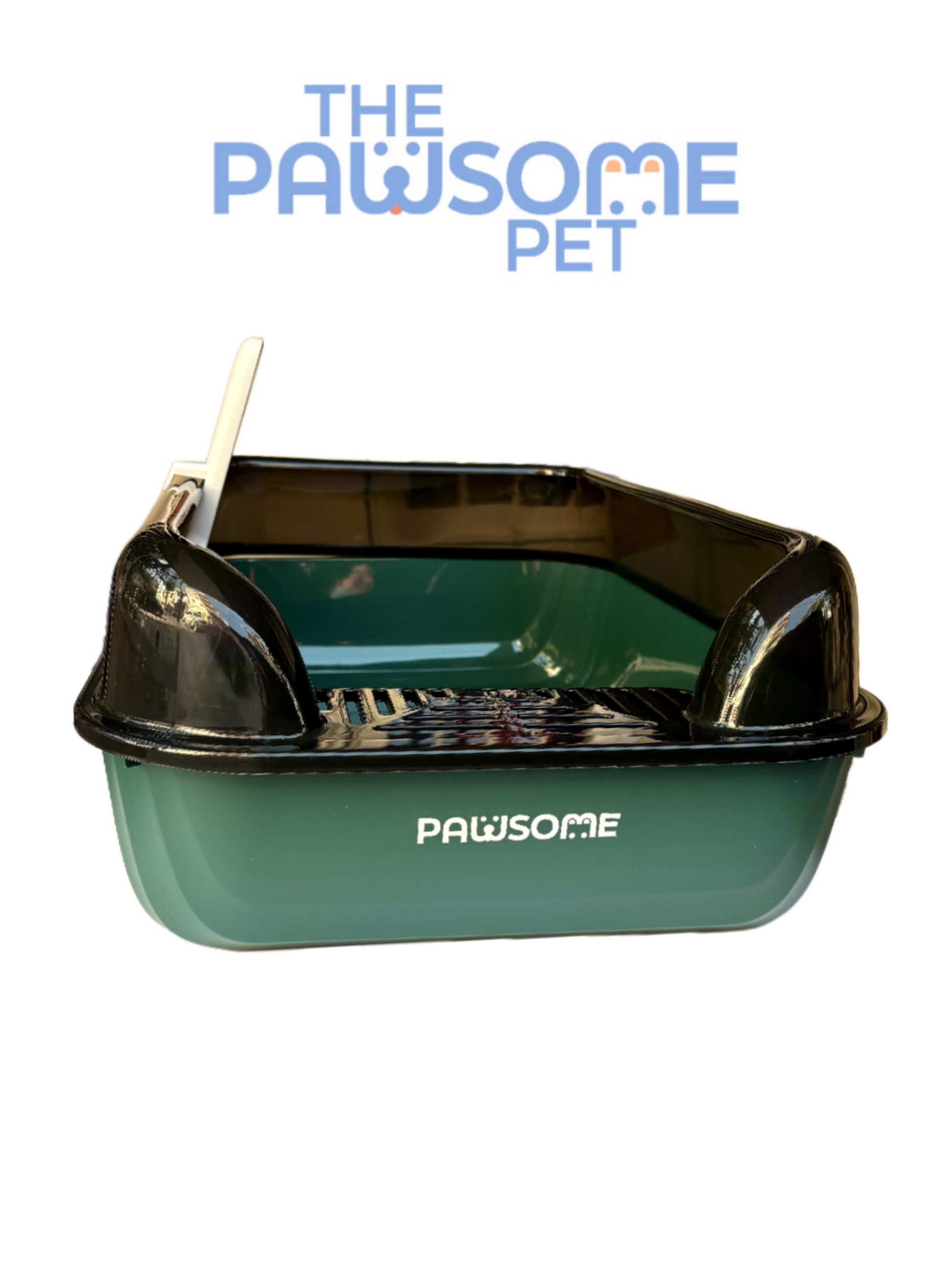 cat litter box green