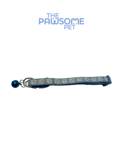 cat paw collar light blue