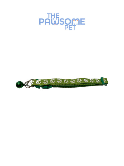 cat paw collar light green