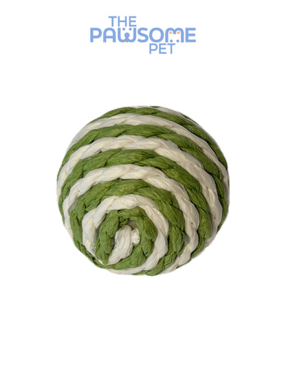 cat sisal ball green