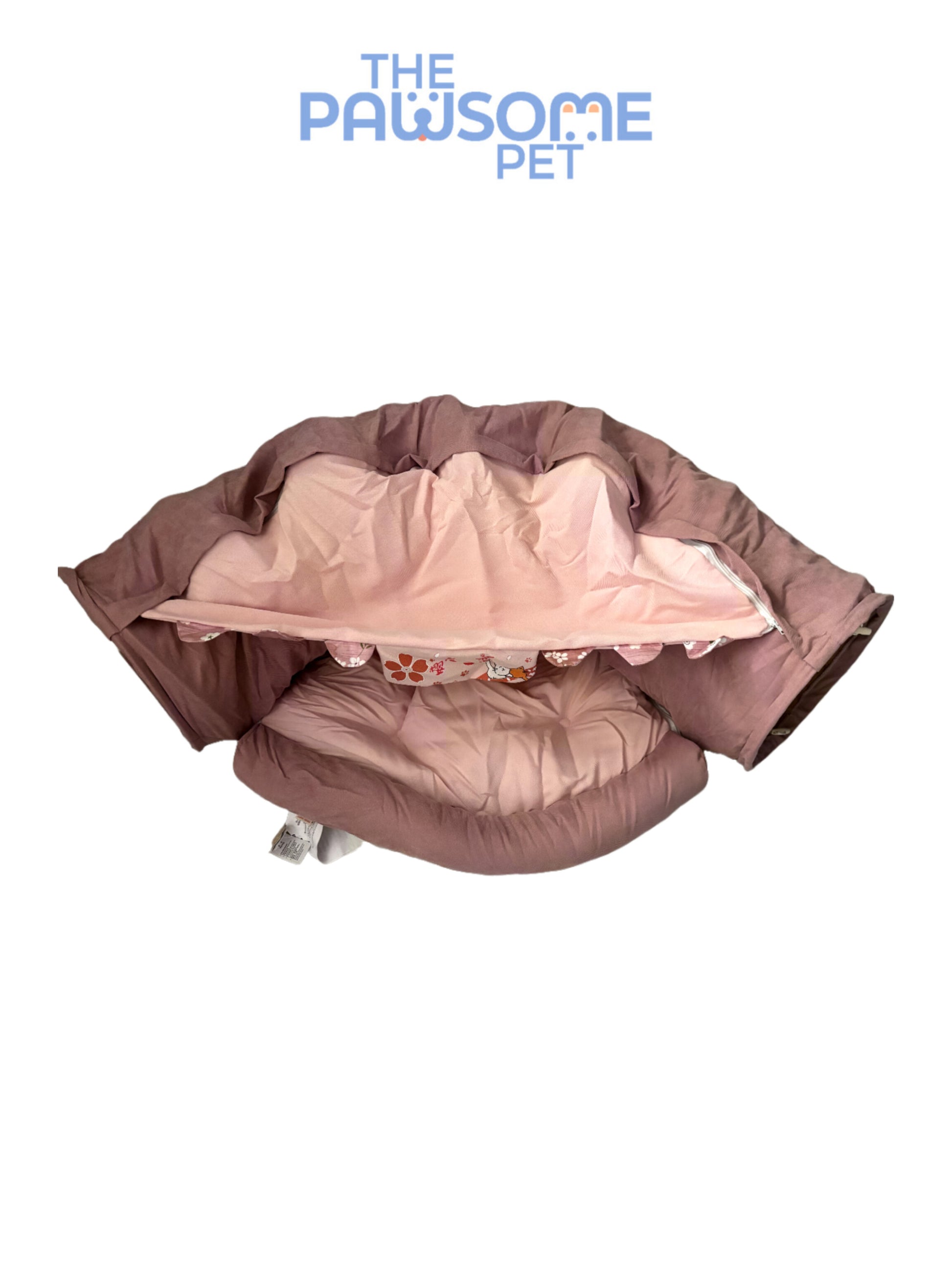 cat tunnel bed pink