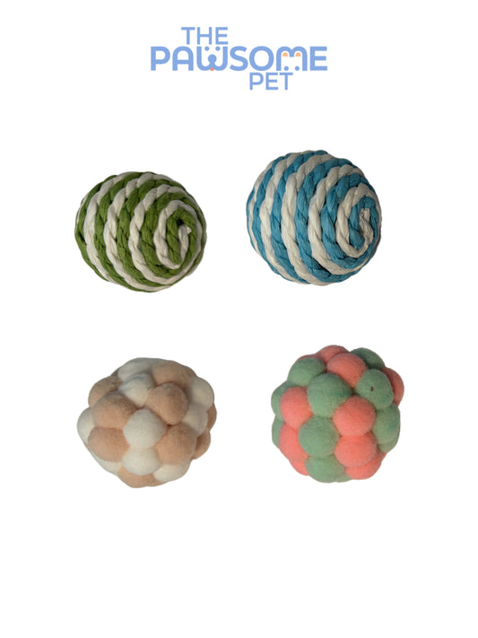 cat wool ball set