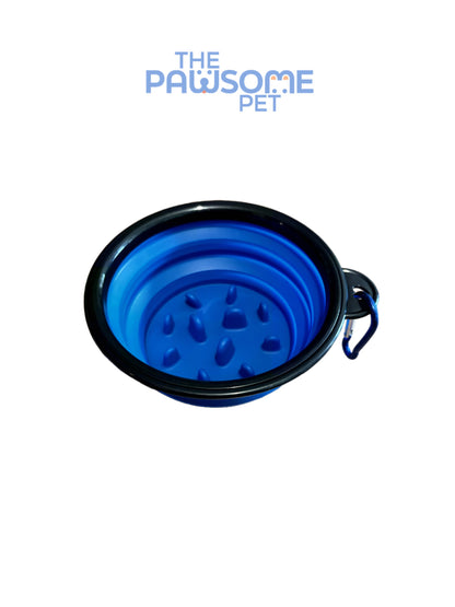collapsible bowl blue