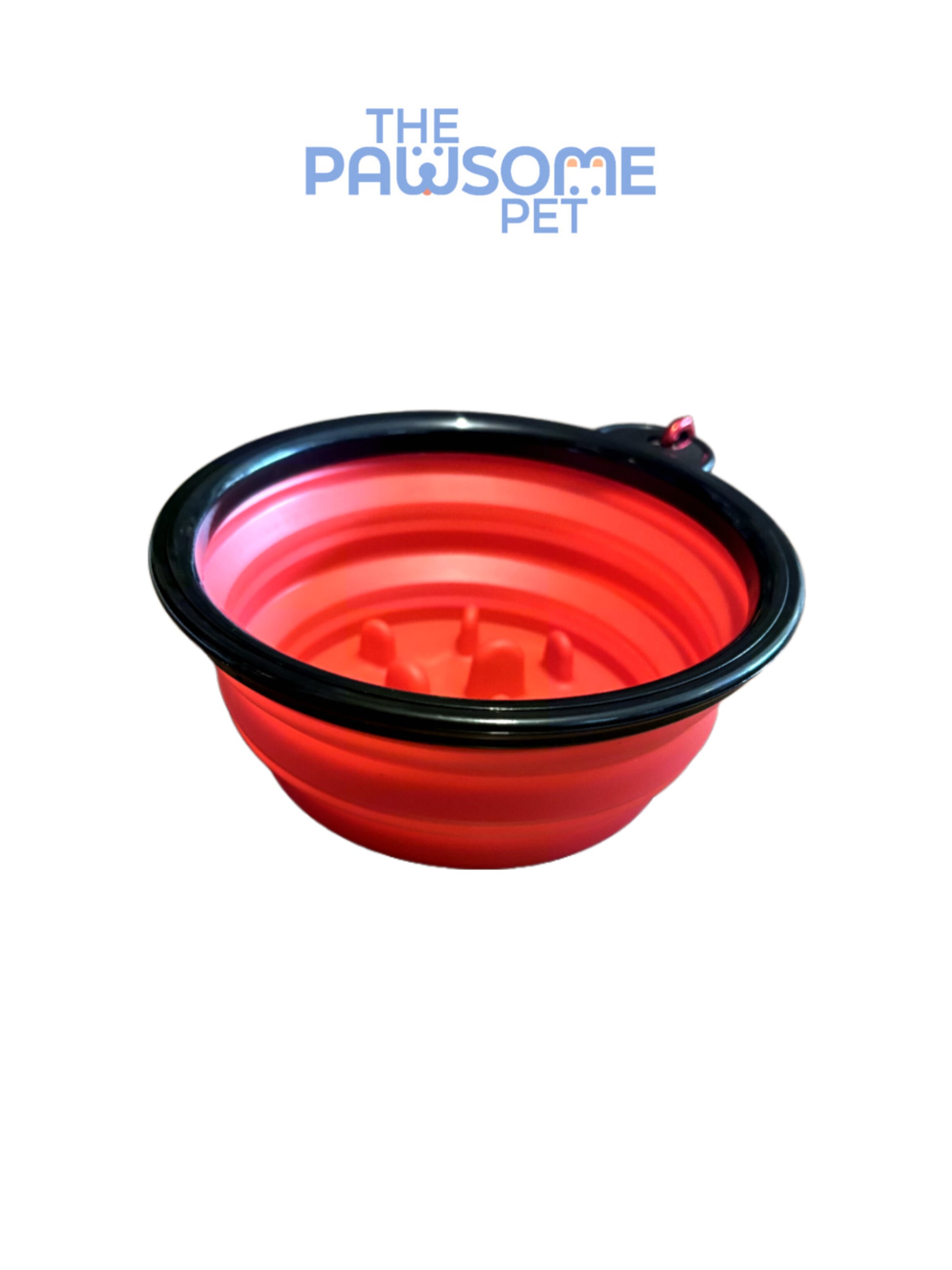 collapsible bowl red