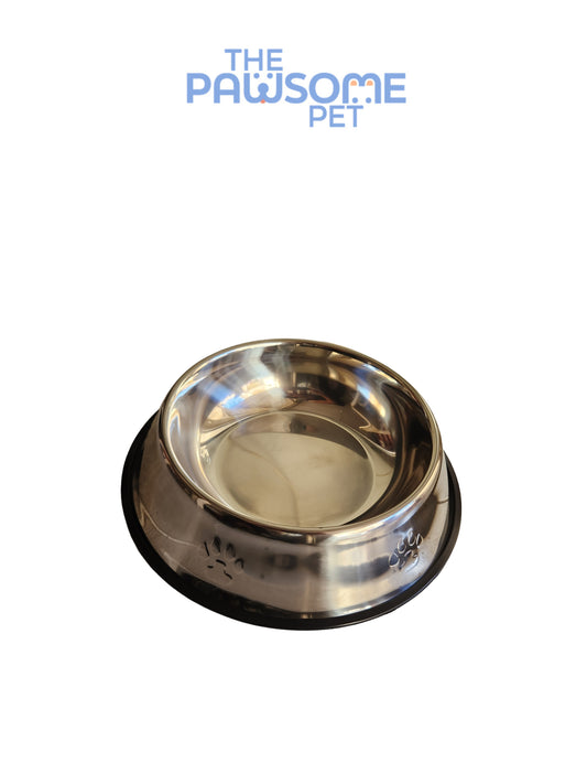 Pawsome's pet bowl SS paw imprint