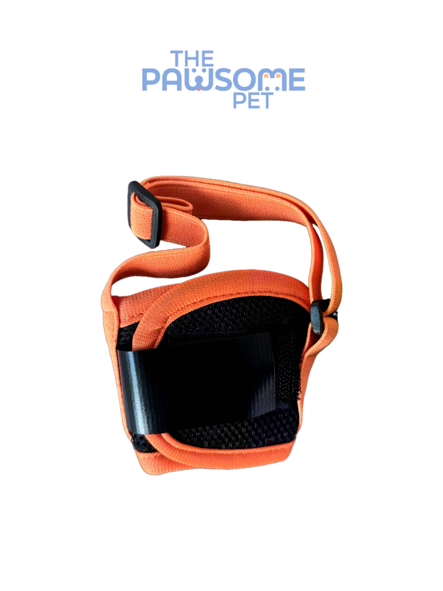 dog mesh muzzle small orange