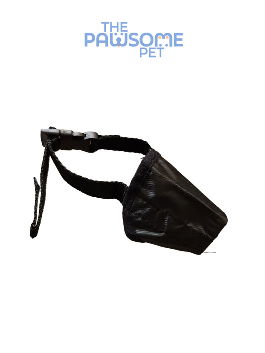dog polyester muzzle black