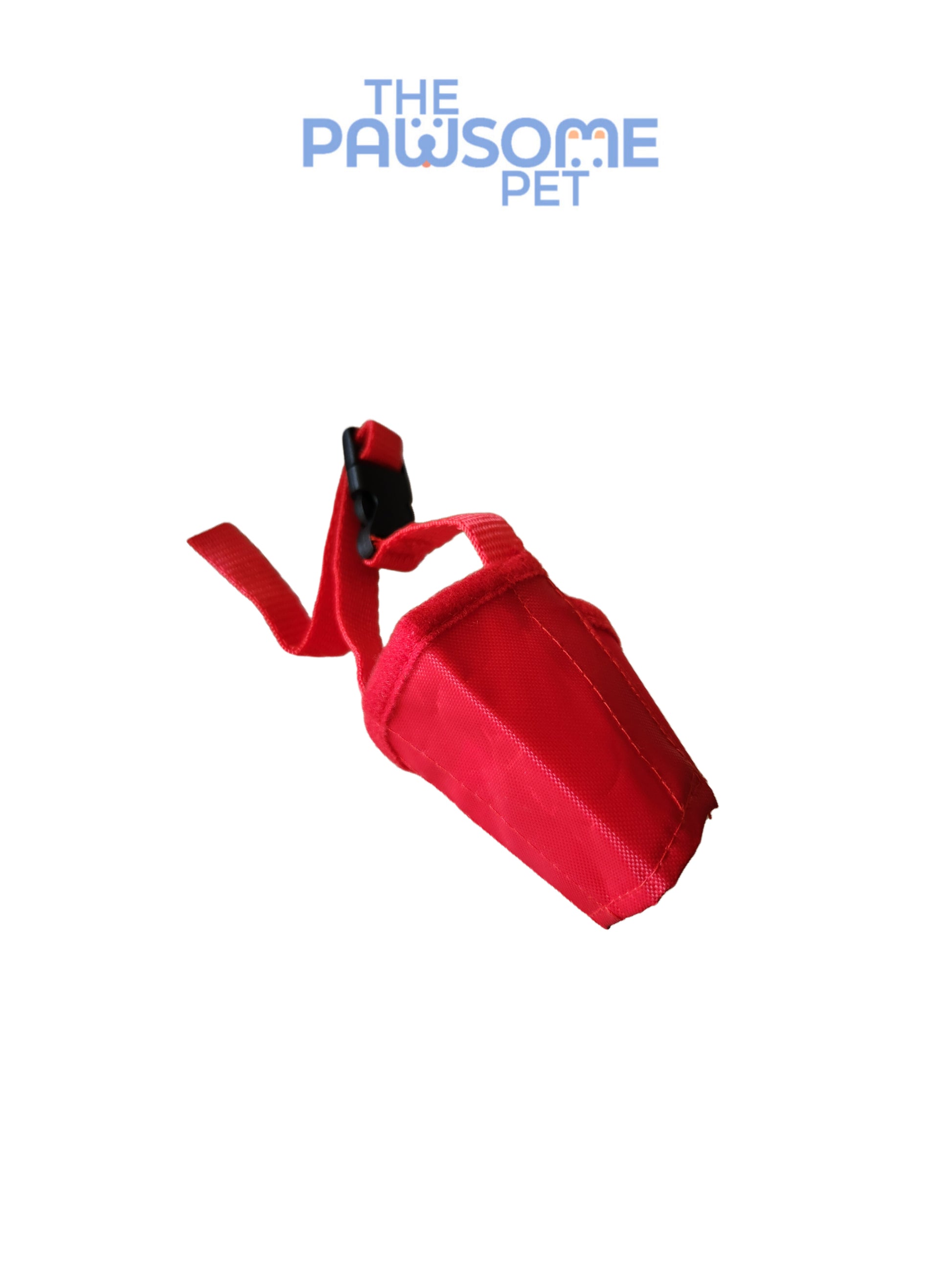 dog polyester muzzle red