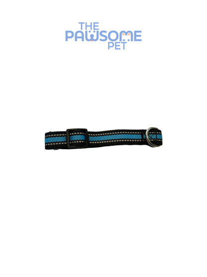dog reflective collar  blue