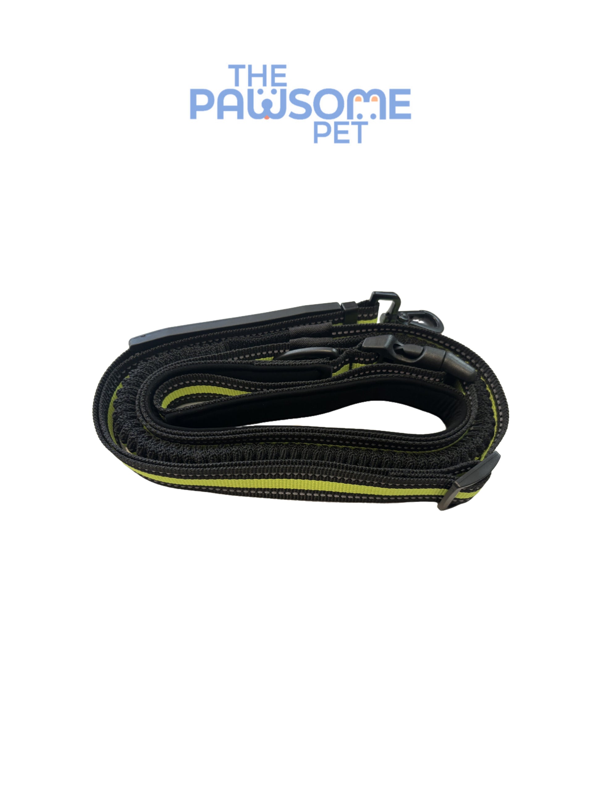 dog reflective leash green