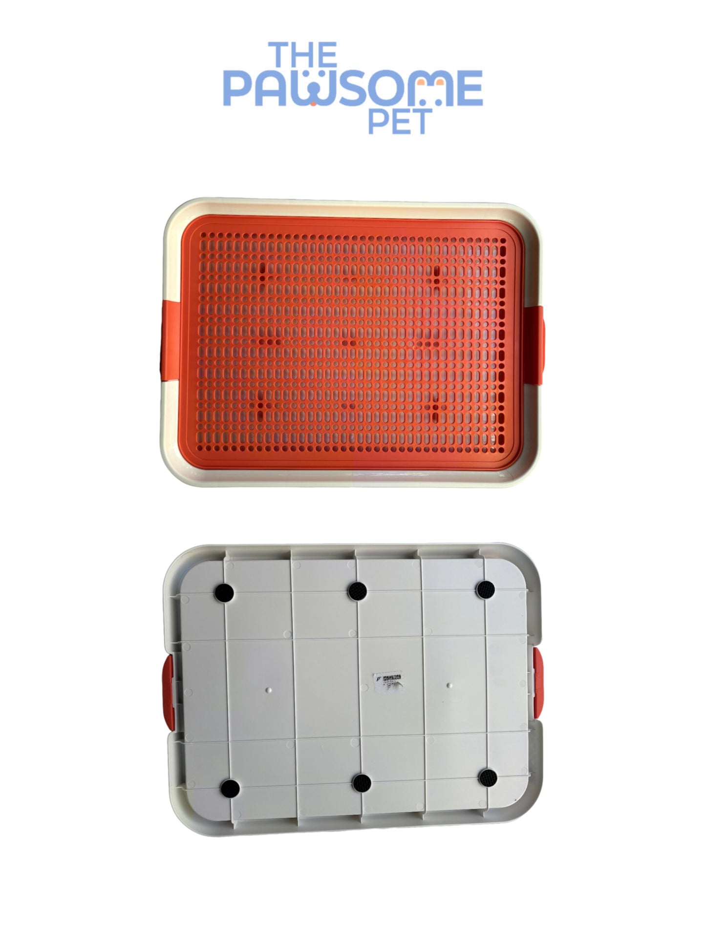 dog toilet orange back