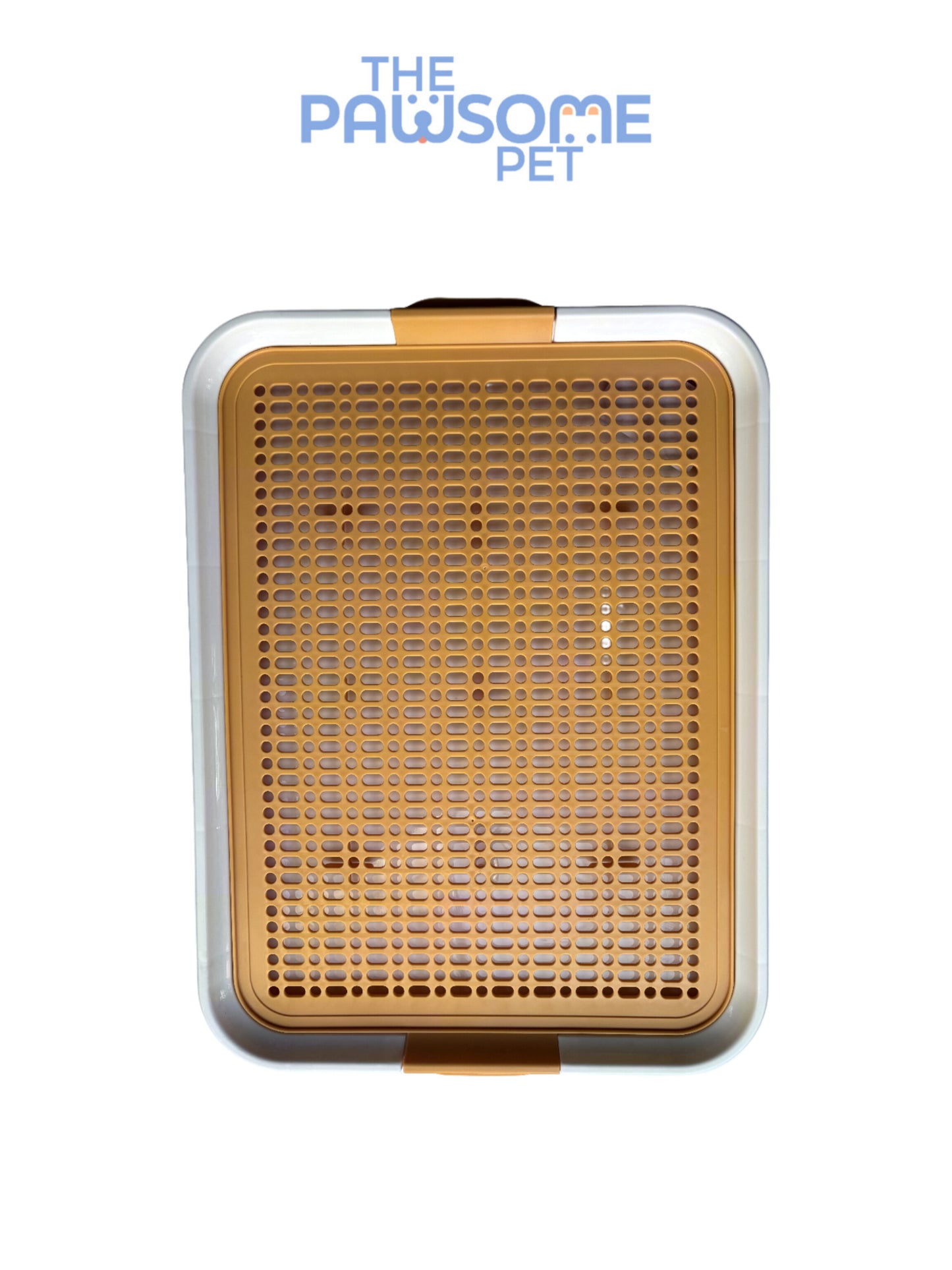 dog toilet yellow