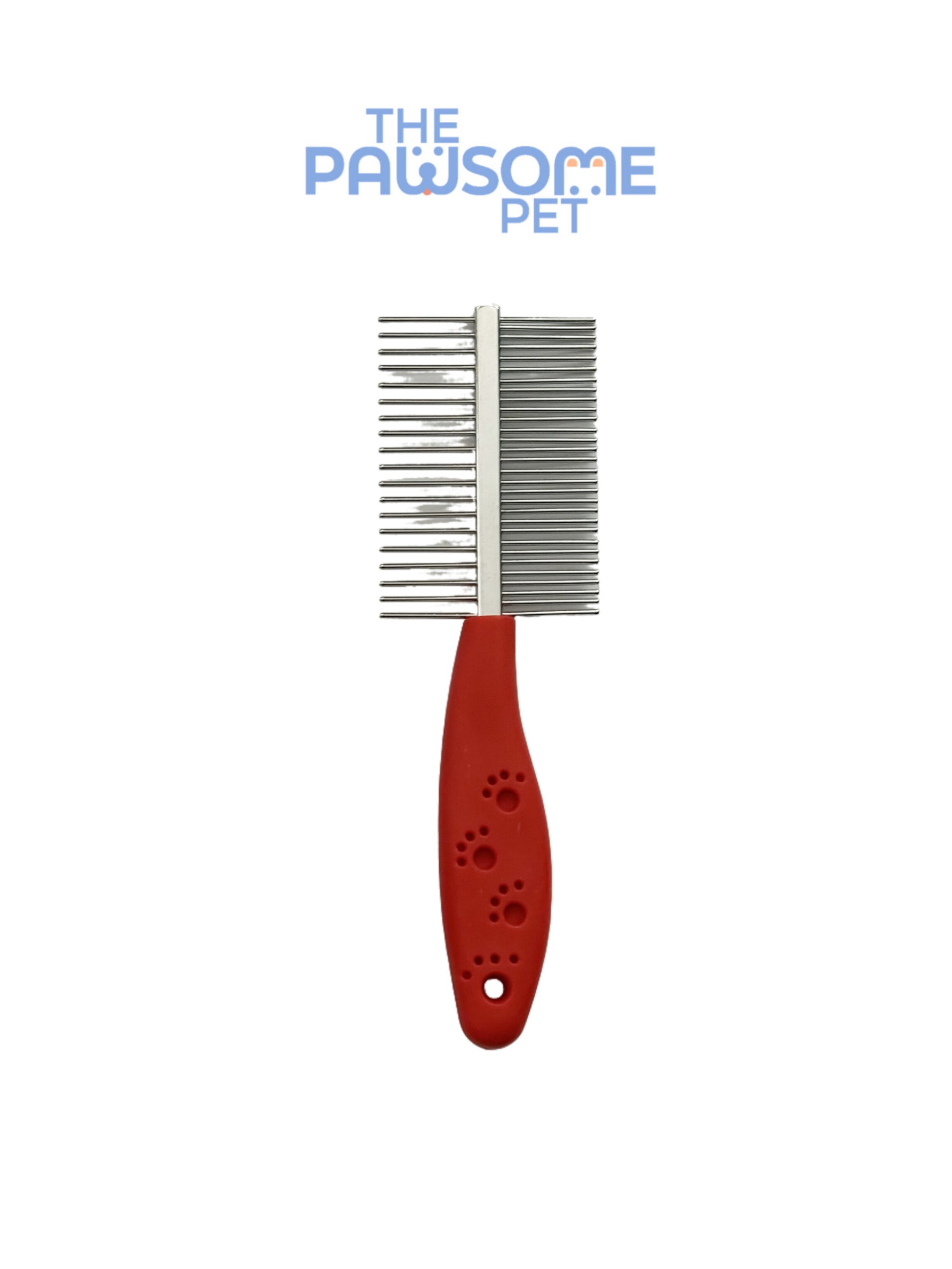 double side pet comb red