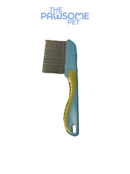 flea comb for long hair blue