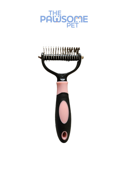 grooming TPR brush pink large