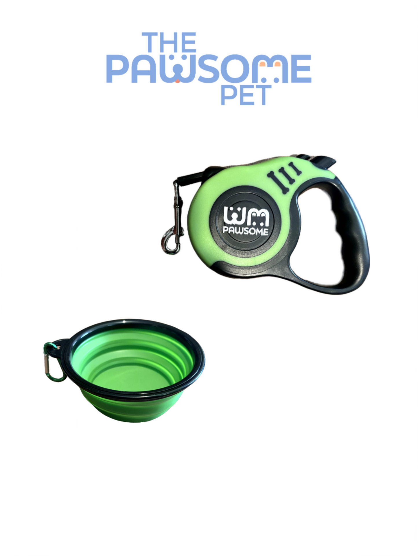 leash and bowl green