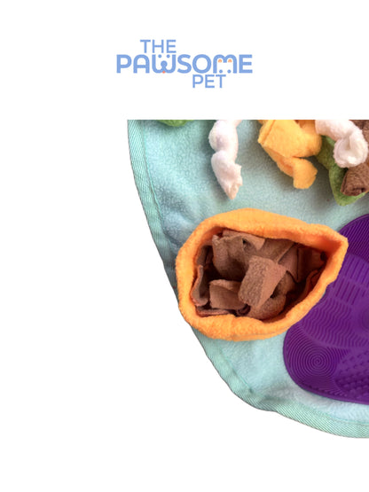 pasta pattern snuffle mat detail